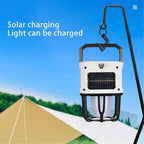 TPW Portable Solar Rechargeable LED Work Light – Multifunctional Camping Lantern with Handle | Ultra-Bright Floodlight & Side Flashlight | Waterproof Emergency Lamp