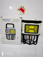 TPW Portable Solar Rechargeable LED Work Light – Multifunctional Camping Lantern with Handle | Ultra-Bright Floodlight & Side Flashlight | Waterproof Emergency Lamp