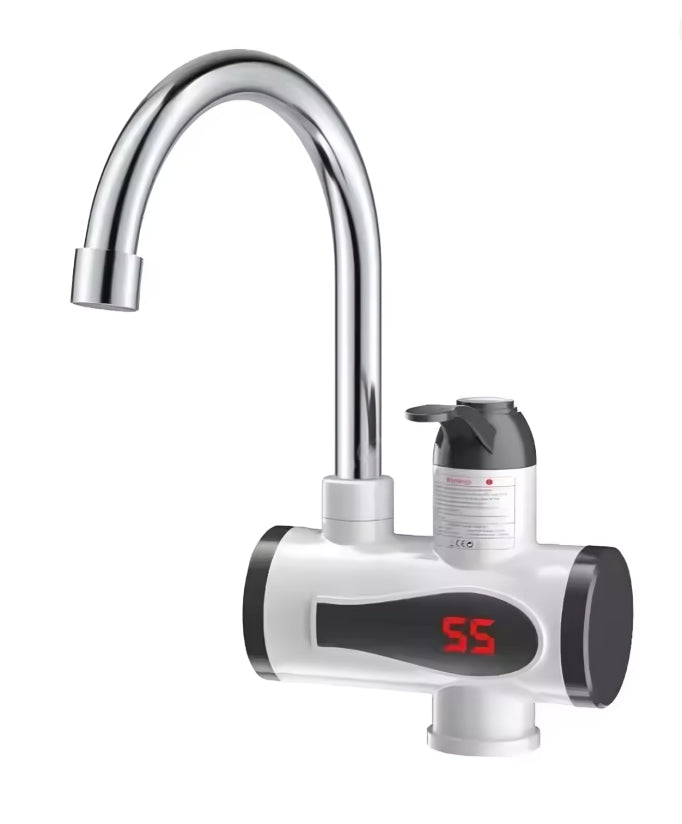 TPW Instant Electric Hot Water Faucet – Digital Temperature Display | 360° Rotating Tap for Kitchen & Bathroom | Energy-Efficient Heating Tap