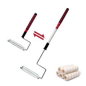 9 inch Extendable Roller Frame with 5 Microfiber Roller Covers